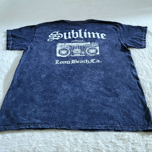 Sublime👑 Long Beach🏖 Boom Box🎶 Mineral Washed Graphic Tee👕 - NWT - Picture 12 of 12
